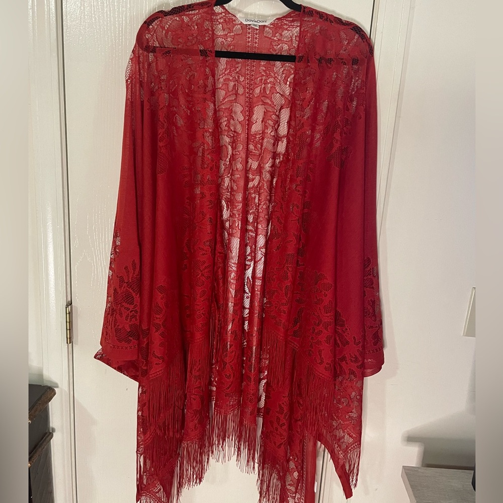 Red Lace Kimono❤️‍🔥🌹
